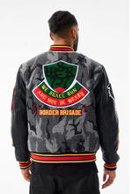 Load image into Gallery viewer, JORDAN CRAIG HELLCAT VARSITY JACKET (BLACK CAMO)