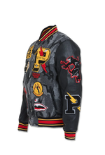 Load image into Gallery viewer, JORDAN CRAIG HELLCAT VARSITY JACKET (BLACK CAMO)