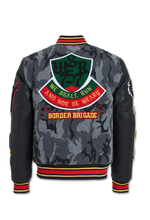 Load image into Gallery viewer, JORDAN CRAIG HELLCAT VARSITY JACKET (BLACK CAMO)
