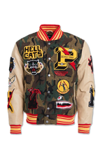 Load image into Gallery viewer, JORDAN CRAIG HELLCAT VARSITY JACKET (VINTAGE CAMO)