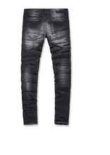 Load image into Gallery viewer, JORDAN CRAIG SEAN - HIGH POINT DENIM JEANS JS1095 (BLACK SHADOW)