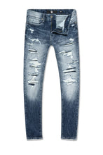 Load image into Gallery viewer, JORDAN CRAIG STRATOSPHERE SEAN SLIM TAPER FIT JEANS JS2310 (AGED WASH)