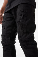 Load image into Gallery viewer, JORDAN CRAIG STRATOSPHERE SEAN SLIM TAPER FIT JEANS JS2310A (JET BLACK)