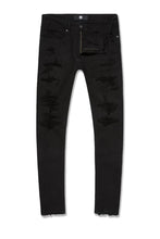 Load image into Gallery viewer, JORDAN CRAIG STRATOSPHERE SEAN SLIM TAPER FIT JEANS JS2310A (JET BLACK)