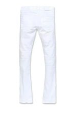 Load image into Gallery viewer, JORDAN CRAIG STACKED JEANS WITH SHREDS JTF934R (WHITE)