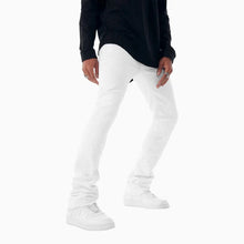 Load image into Gallery viewer, JORDAN CRAIG STACKED JEANS WITH SHREDS JTF934R (WHITE)