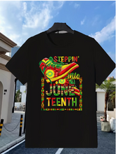 Load image into Gallery viewer, STEPPIN' INTO JUNETEENTH T-SHIRT