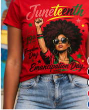 Load image into Gallery viewer, JUNETEENTH - EMANCIPATION DAY T-SHIRT