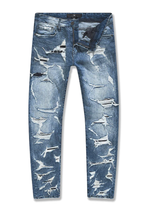 Load image into Gallery viewer, JORDAN CRAIG COLLINS - LOS ALAMOS DENIM JEANS JC1178 (AGED WASH)