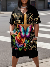 Load image into Gallery viewer, WOMEN'S "BLESSED BY GOD, LOVED BY JESUS, LED BY HOLY SPIRIT" DRESS