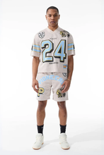 Load image into Gallery viewer, Jordan Craig Pioneer Football Jersey &amp; Pioneer Mesh Shorts (Cream)