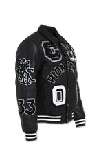 Load image into Gallery viewer, JORDAN CRAIG PIONEERS VARSITY JACKET (BLACK)