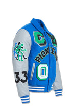 Load image into Gallery viewer, JORDAN CRAIG PIONEERS VARSITY JACKET (ROYAL)