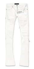 Load image into Gallery viewer, JORDAN CRAIG MARTIN STACKED - PYTHON DENIM JEAN (PLASTER)