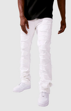 Load image into Gallery viewer, JORDAN CRAIG MARTIN STACKED - PYTHON DENIM JEAN (PLASTER)