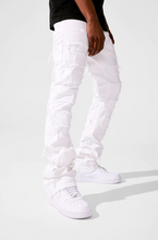 Load image into Gallery viewer, JORDAN CRAIG MARTIN STACKED - PYTHON DENIM JEAN (PLASTER)