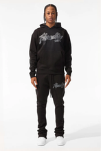 Load image into Gallery viewer, JORDAN CRAIG PARADISE TOUR STACKED SWEATPANTS (NOIR)