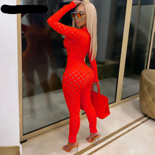 Load image into Gallery viewer, WOMEN'S RED HOLLOW OUT ONE PIECE JUMPSUIT IN STORES NOW!