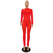 Load image into Gallery viewer, WOMEN'S RED HOLLOW OUT ONE PIECE JUMPSUIT IN STORES NOW!