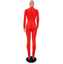 Load image into Gallery viewer, WOMEN'S RED HOLLOW OUT ONE PIECE JUMPSUIT IN STORES NOW!