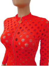 Load image into Gallery viewer, WOMEN'S RED HOLLOW OUT ONE PIECE JUMPSUIT IN STORES NOW!