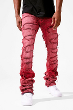 Load image into Gallery viewer, JORDAN CRAIG MARTIN STACKED - OASIS DENIM (RED)