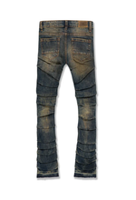 Load image into Gallery viewer, Jordan Craig Martin Stacked Ripple Effect Jeans (Dark Vintage) JTF1157