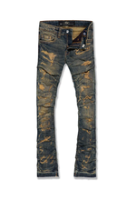 Load image into Gallery viewer, Jordan Craig Martin Stacked Ripple Effect Jeans (Dark Vintage) JTF1157