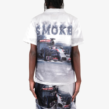 Load image into Gallery viewer, COPPER RIVET "RACING SMOKE" SATIN 2PC SET (WHITE)