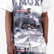 Load image into Gallery viewer, COPPER RIVET "RACING SMOKE" SATIN 2PC SET (WHITE)