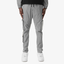 Load image into Gallery viewer, LIFE CODE NYLON WINDBREAKER/ CARGO PANTS SET (REFLECTIVE SILVER)