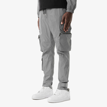 Load image into Gallery viewer, LIFE CODE NYLON WINDBREAKER/ CARGO PANTS SET (REFLECTIVE SILVER)