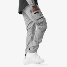 Load image into Gallery viewer, LIFE CODE NYLON WINDBREAKER/ CARGO PANTS SET (REFLECTIVE SILVER)