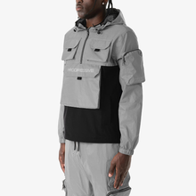 Load image into Gallery viewer, LIFE CODE NYLON WINDBREAKER/ CARGO PANTS SET (REFLECTIVE SILVER)