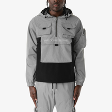 Load image into Gallery viewer, LIFE CODE NYLON WINDBREAKER/ CARGO PANTS SET (REFLECTIVE SILVER)