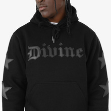 Load image into Gallery viewer, COPPER RIVET BLACK "DIVINE" HOODIE