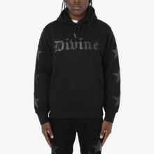 Load image into Gallery viewer, COPPER RIVET BLACK "DIVINE" HOODIE