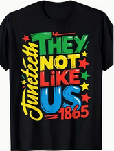 Load image into Gallery viewer, JUNETEENTH - THEY NOT LIKE US T-SHIRT