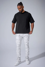Load image into Gallery viewer, JORDAN CRAIG STACKED "SYIP THRILLER" CARGO PANTS (ARTIC CAMO)