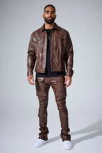 Load image into Gallery viewer, JORDAN CRAIG STACKED "SYIP THRILLER" CARGO PANTS (BROWN)