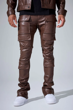 Load image into Gallery viewer, JORDAN CRAIG STACKED "SYIP THRILLER" CARGO PANTS (BROWN)