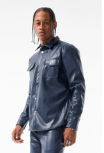 Load image into Gallery viewer, JORDAN CRAIG THRILLER BUTTON UP SHIRT (MIDNIGHT BLUE)
