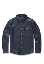 Load image into Gallery viewer, JORDAN CRAIG THRILLER BUTTON UP SHIRT (MIDNIGHT BLUE)
