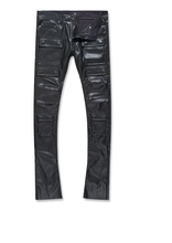 Load image into Gallery viewer, JORDAN CRAIG ROSS STACKED "THRILLER" CARGO PANTS (BLACK)