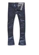 Load image into Gallery viewer, JORDAN CRAIG ROSS STACKED "THRILLER" CARGO PANTS (MIDNIGHT BLUE)