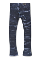 Load image into Gallery viewer, JORDAN CRAIG ROSS STACKED "THRILLER" CARGO PANTS (MIDNIGHT BLUE)