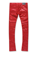 Load image into Gallery viewer, JORDAN CRAIG ROSS STACKED "THRILLER" CARGO PANTS (RED)