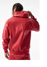 Load image into Gallery viewer, JORDAN CRAIG "THRILLER" PULLOVER HOODIE (RED)