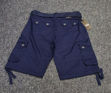 Load image into Gallery viewer, VENO FASHION TWILL CARGO SHORTS (NAVY)