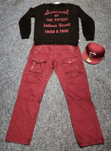 Load image into Gallery viewer, PARISH NATION BORDEAUX CARGO JEANS